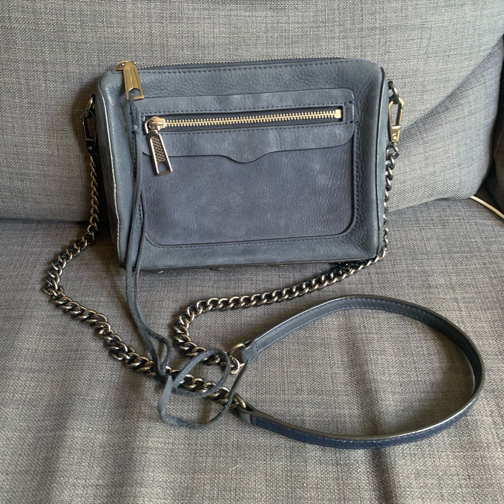Rebecca Minkoff Blue suede crossbody
